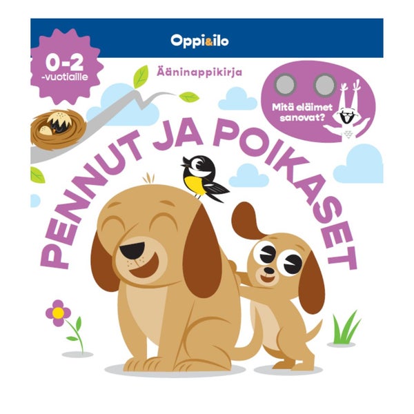 Oppi&ilo Pennut ja poikaset &auml;&auml;ninappikirja