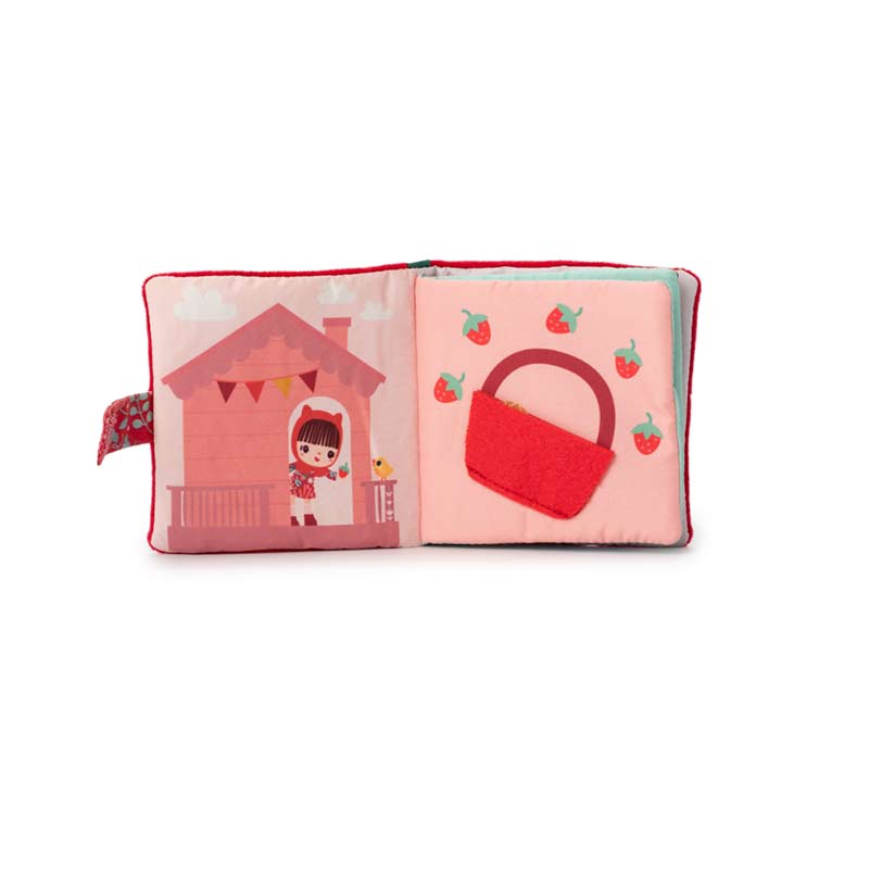 Lilliputiens Pehmokirja purulelulla Punahilkka