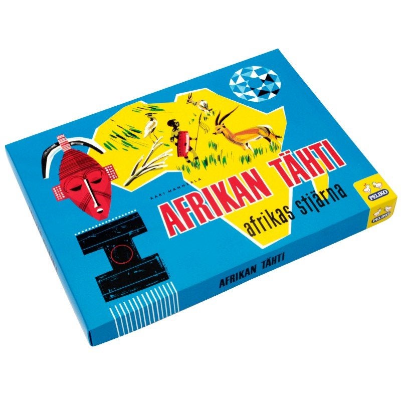 Afrikan t&auml;hti lautapeli laatikko