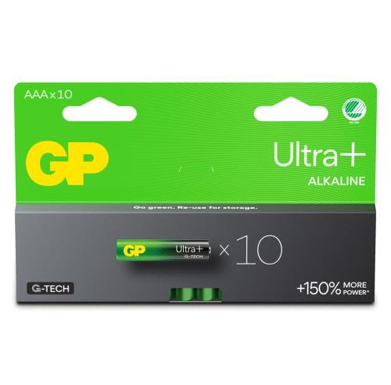 GP Ultra Plus Alkaline AAA-paristo 10 kpl