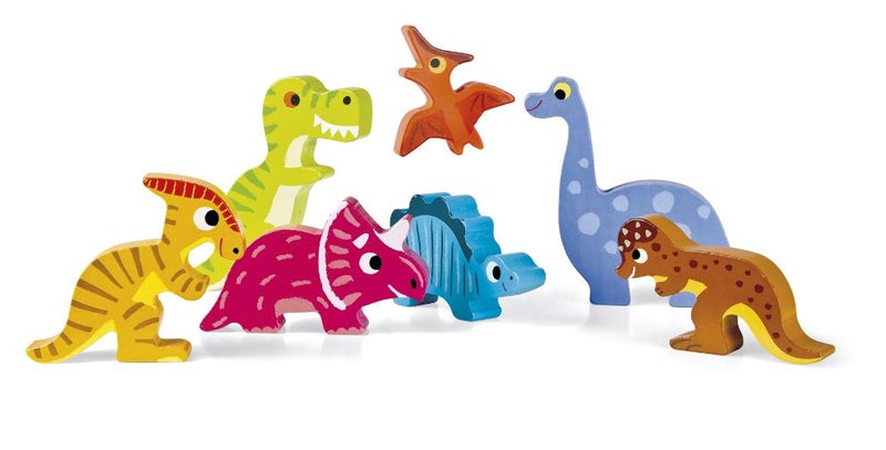 Janod Dinosaurukset palapelileikki, hahmot