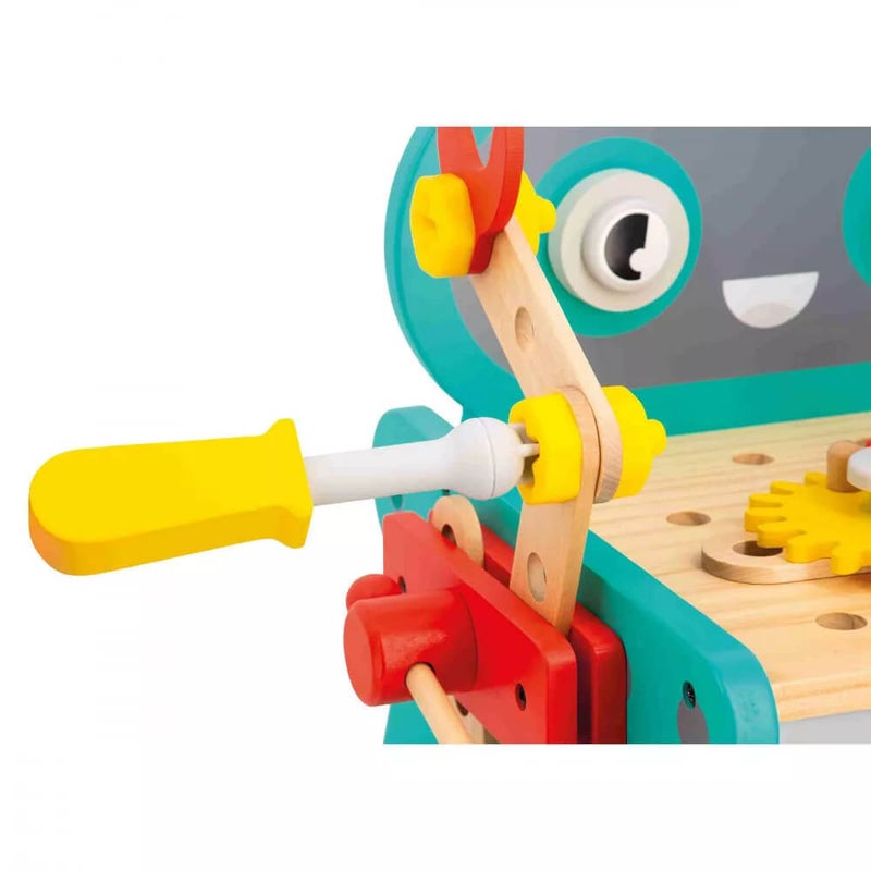 Janod Ty&ouml;nnett&auml;v&auml; ty&ouml;kalupenkki robotti