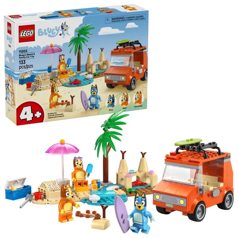 LEGO Blueyn perheen autoretki rannalle
