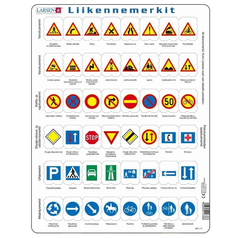 Larsen Liikennemerkit palapeli