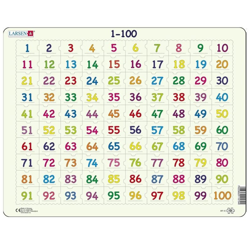 Larsen Numeropalapeli 1-100