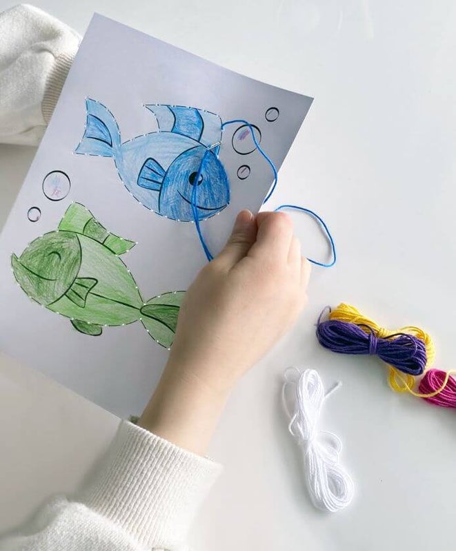 Leikkien V&auml;ritett&auml;v&auml;t ompelukuvat