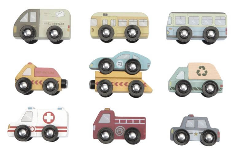 Little Dutch Puiset pikkuautot 9 kpl