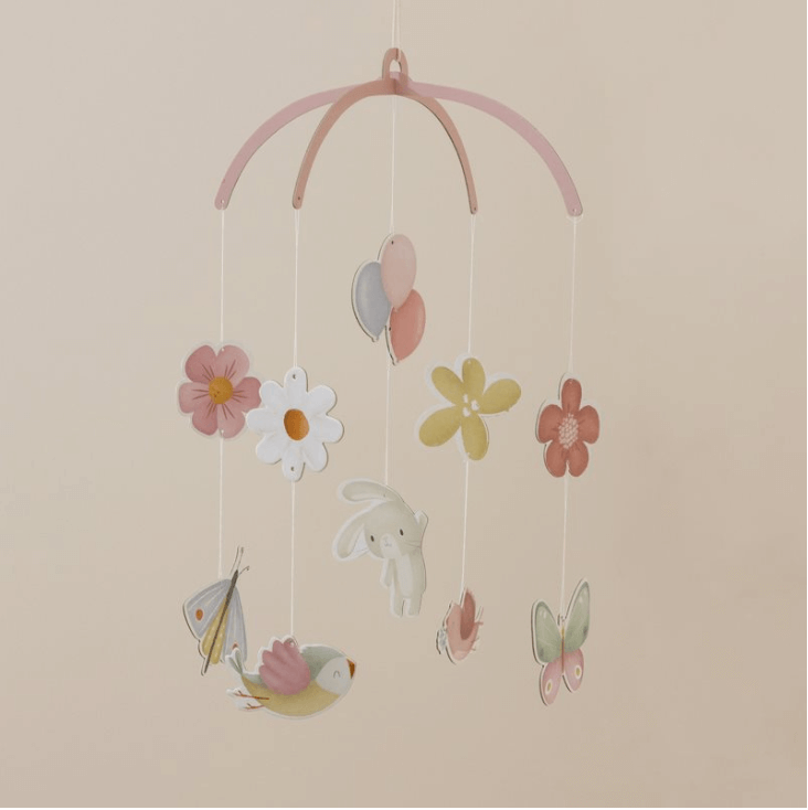 Little Dutch Kartonkimobile kukat ja perhoset