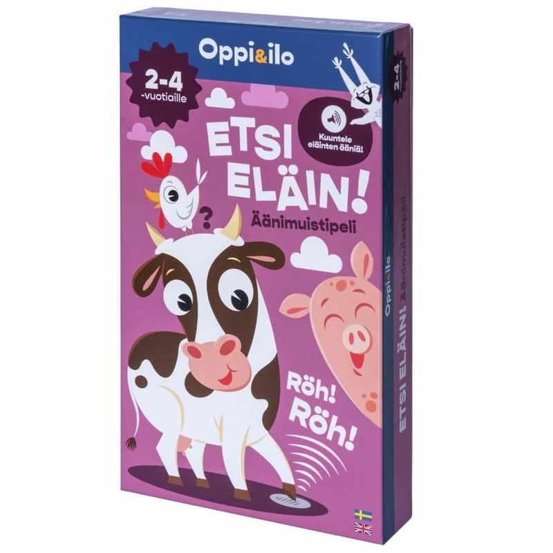 Oppi&ilo Etsi el&auml;in -&auml;&auml;nimuistipeli