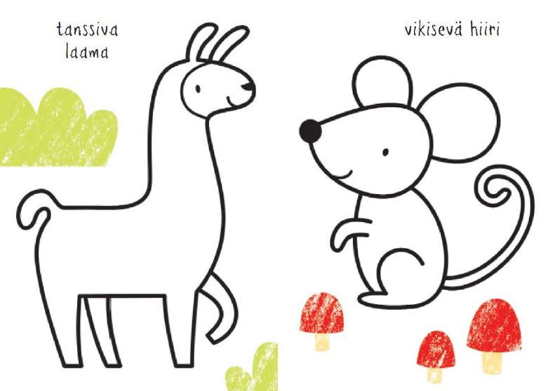 Sivu kirjasta Oppi&ilo Oma v&auml;rityskirjani, el&auml;imet