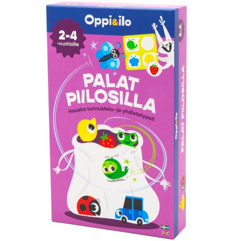 Oppi&ilo Palat piilosilla -lastenpeli