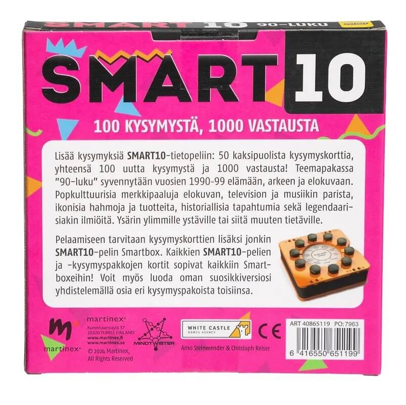 Smart10 lis&auml;kysymykset 90-luku